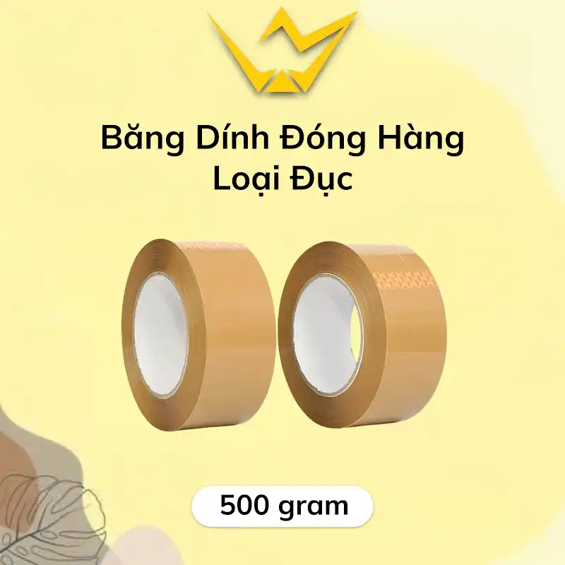 Băng Dính Đóng Hàng Loại Đục (500gram)
