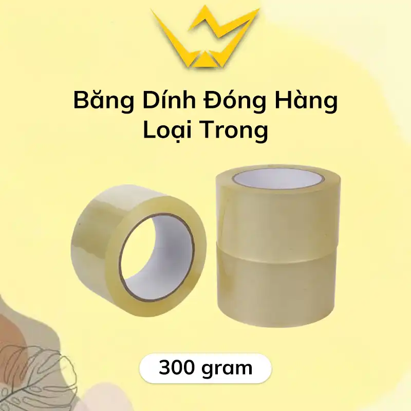Băng Dính Đóng Hàng Loại Trong (300gram)