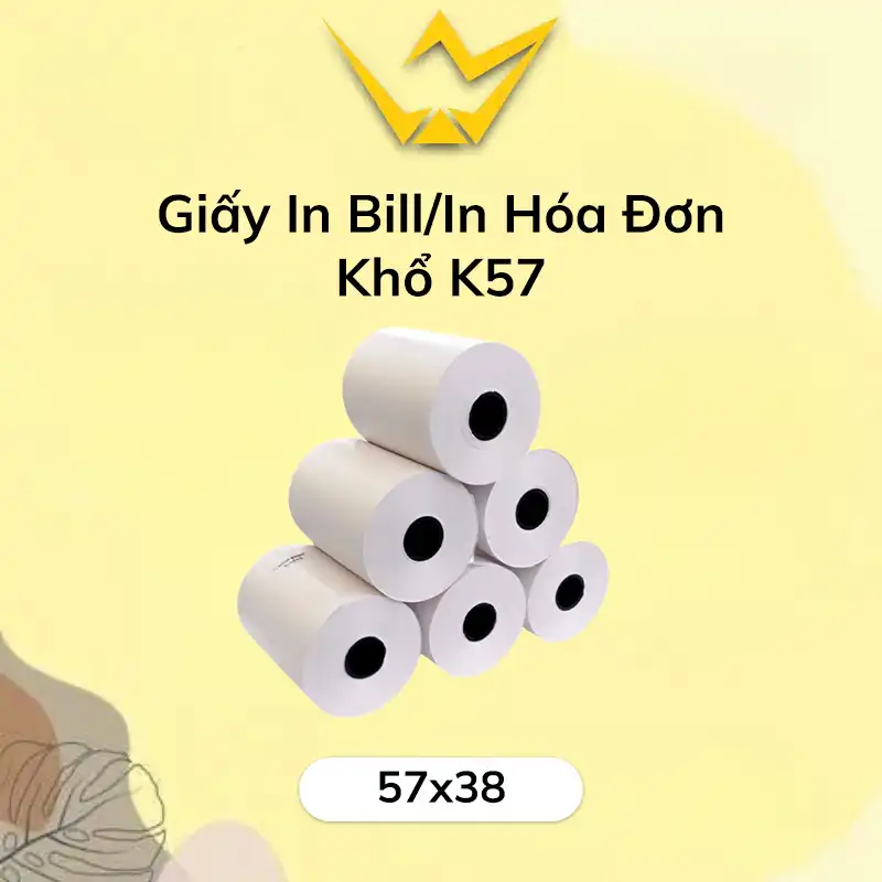 Giấy In Bill/In Hóa Đơn Khổ K57 (57x38 mm)